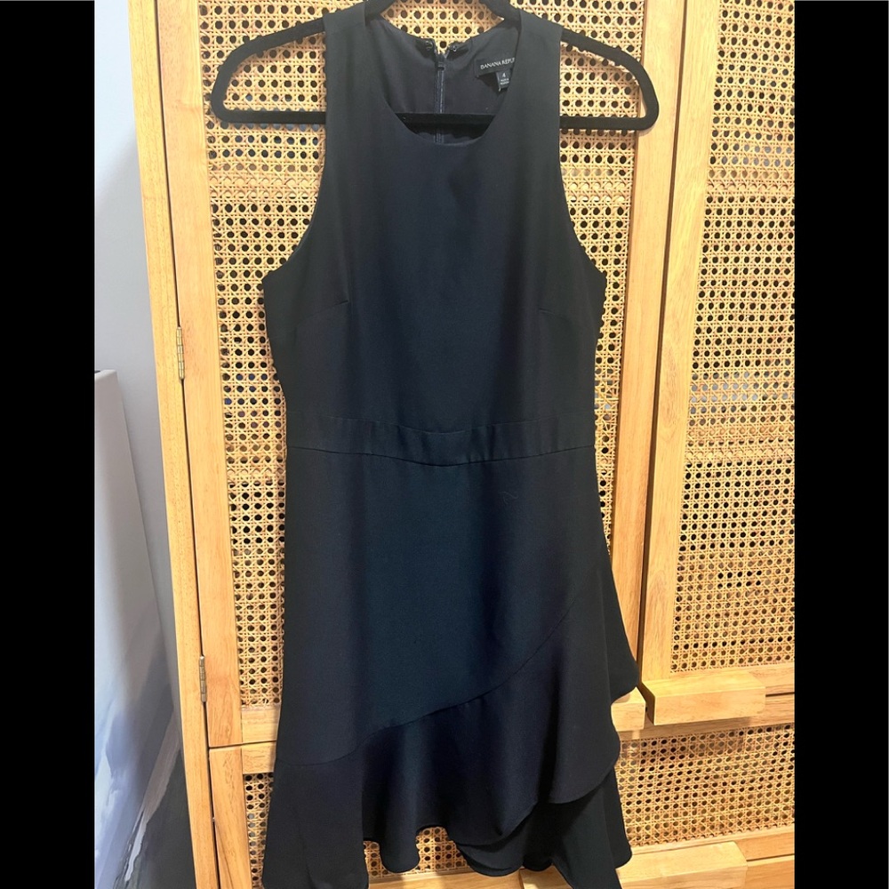 Banana Republic Black Sleeveless Dress Silk Size 4